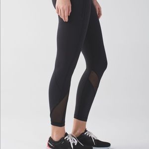 Lululemon Inspire Tight II (Mesh) Black - size 4
